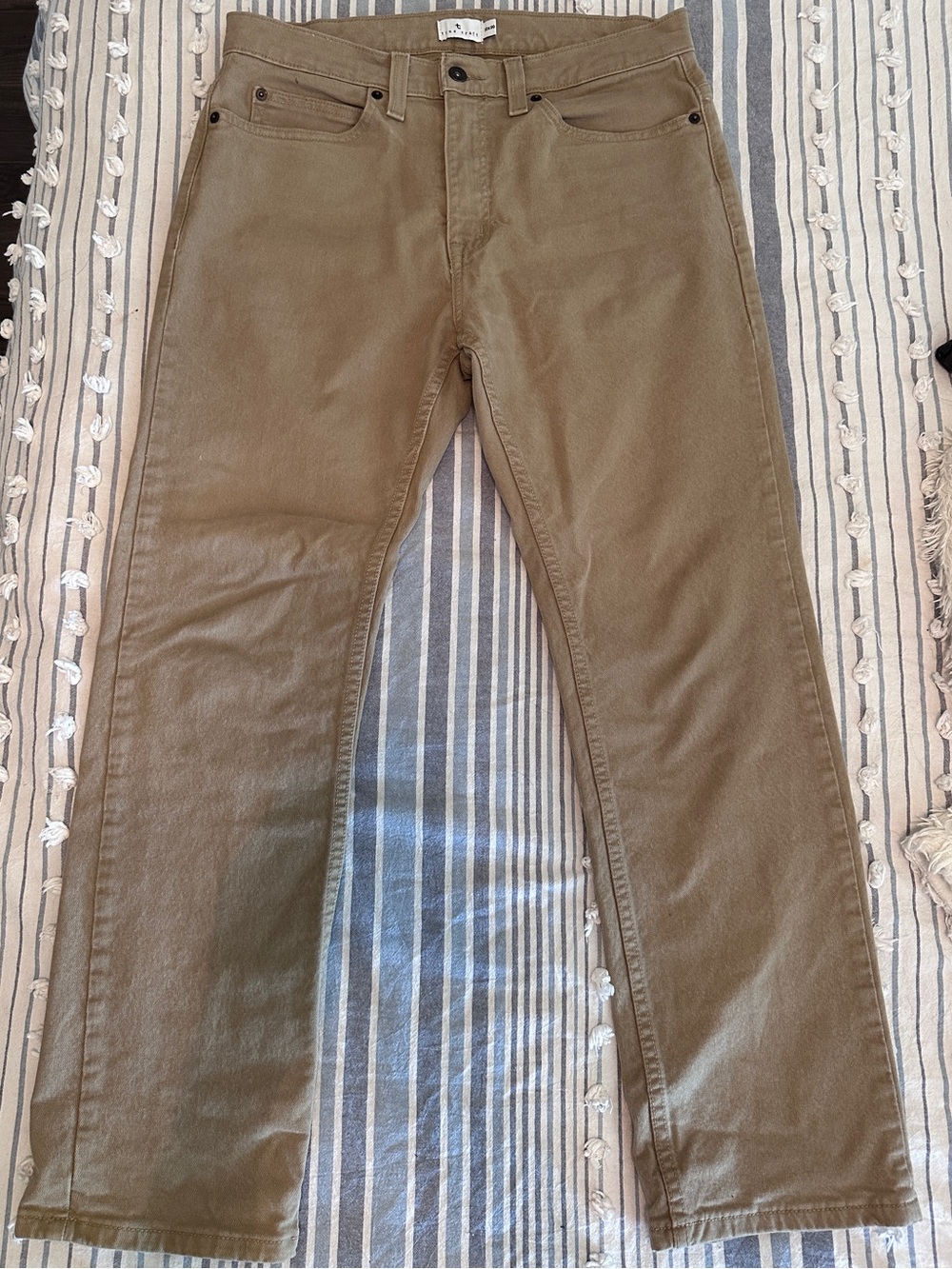 True Craft Men’s Straight Stretch Khaki Jeans Size 32x30